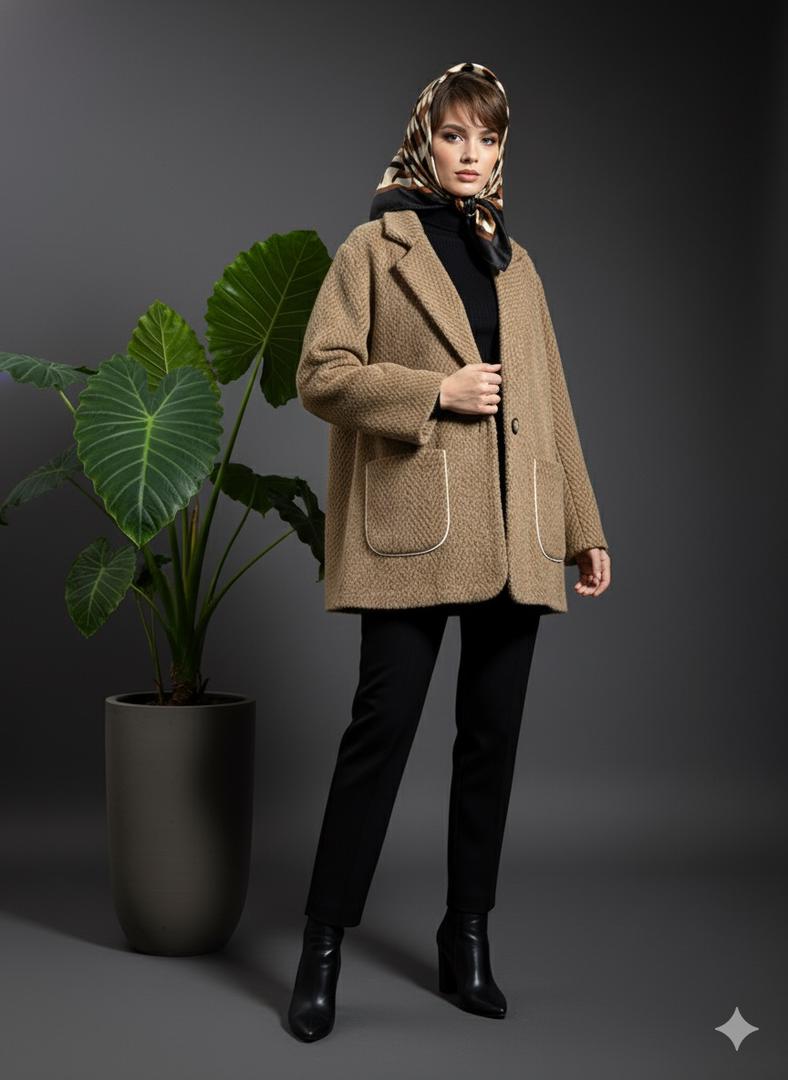 کت کوتاه پشمی 3427